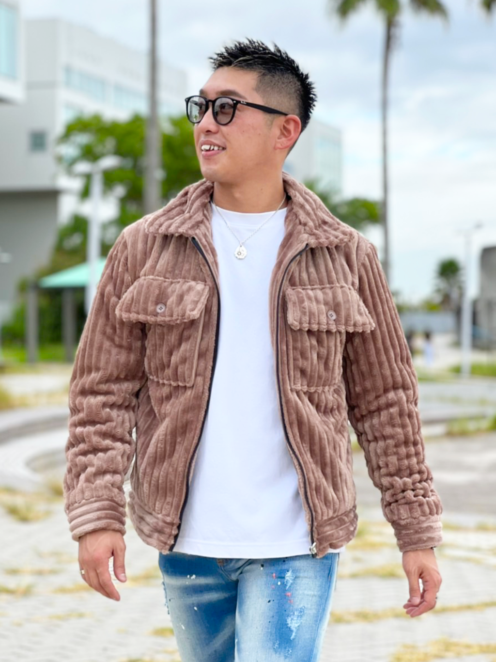 【タグ付き】DayGLORY　フェイクファーCPOジャケット フェイクファーCPOジャケット – DayGLORY