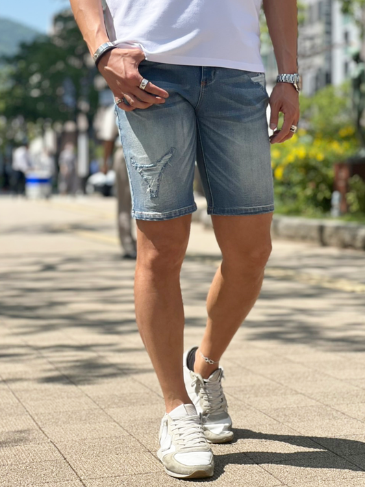 ハイパーストレッチデニムショーツ【30%OFF】